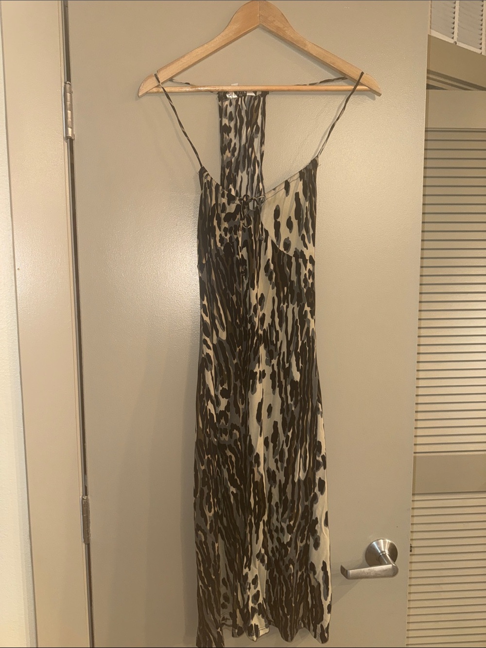 Trina Turk Animal Print Slip Dress - Brown/White